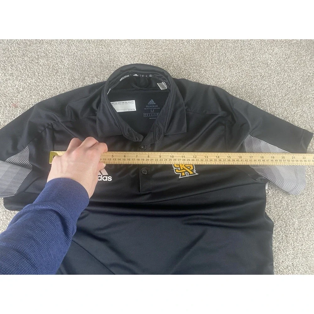 Adidas‎ Prime Blue Player Issued Polo Mens M Kennesaw State Owls Performance